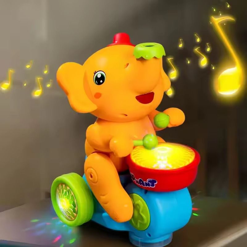 goyal's Elephant Toy with Levitation Ball on Nose Along with Dazzling Light Drum Sound-picture-9