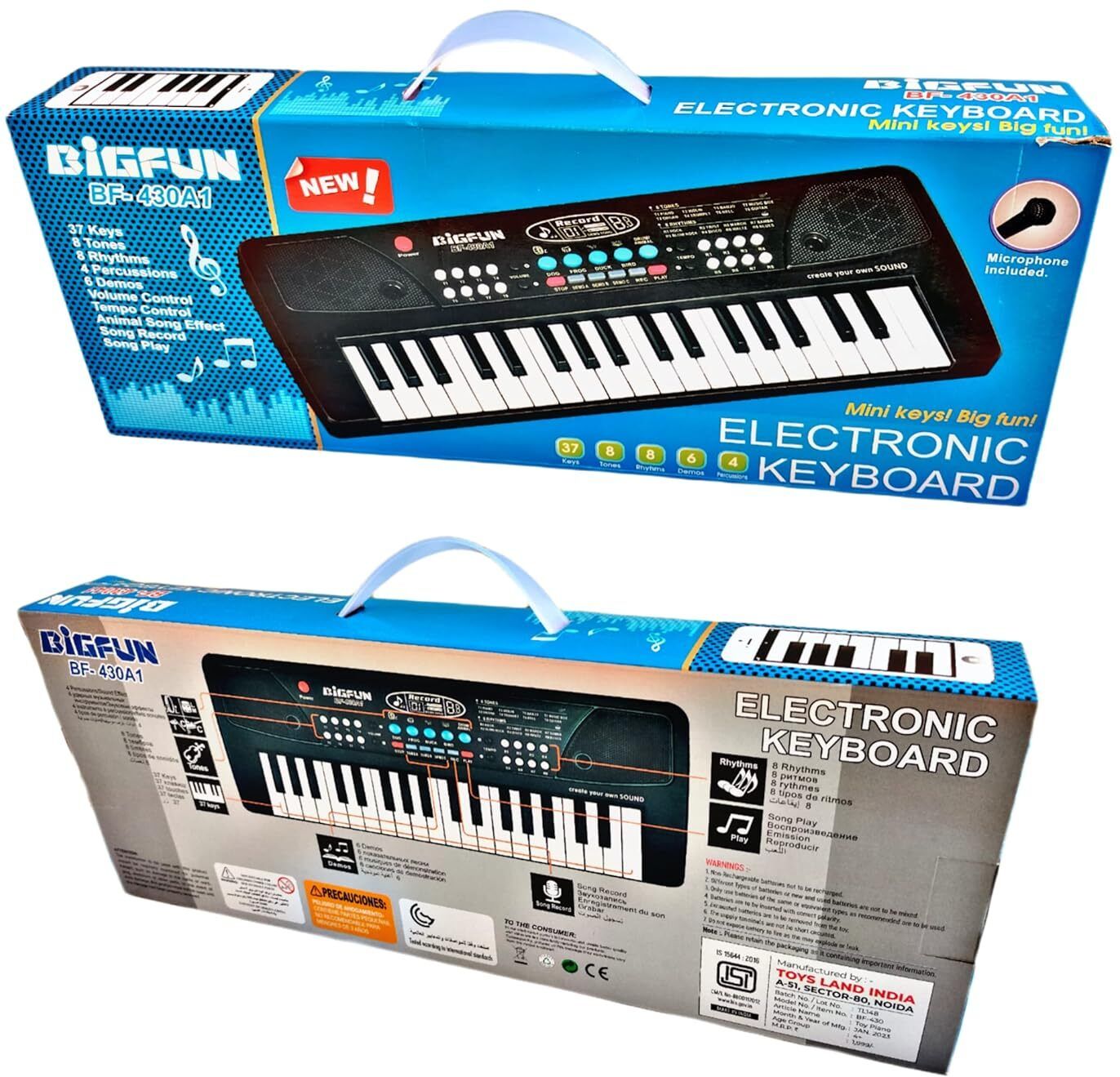 Bigfun SoundPlay BF-430A1 Kids’ Electronic Piano Keyboard with Microphone-image-27