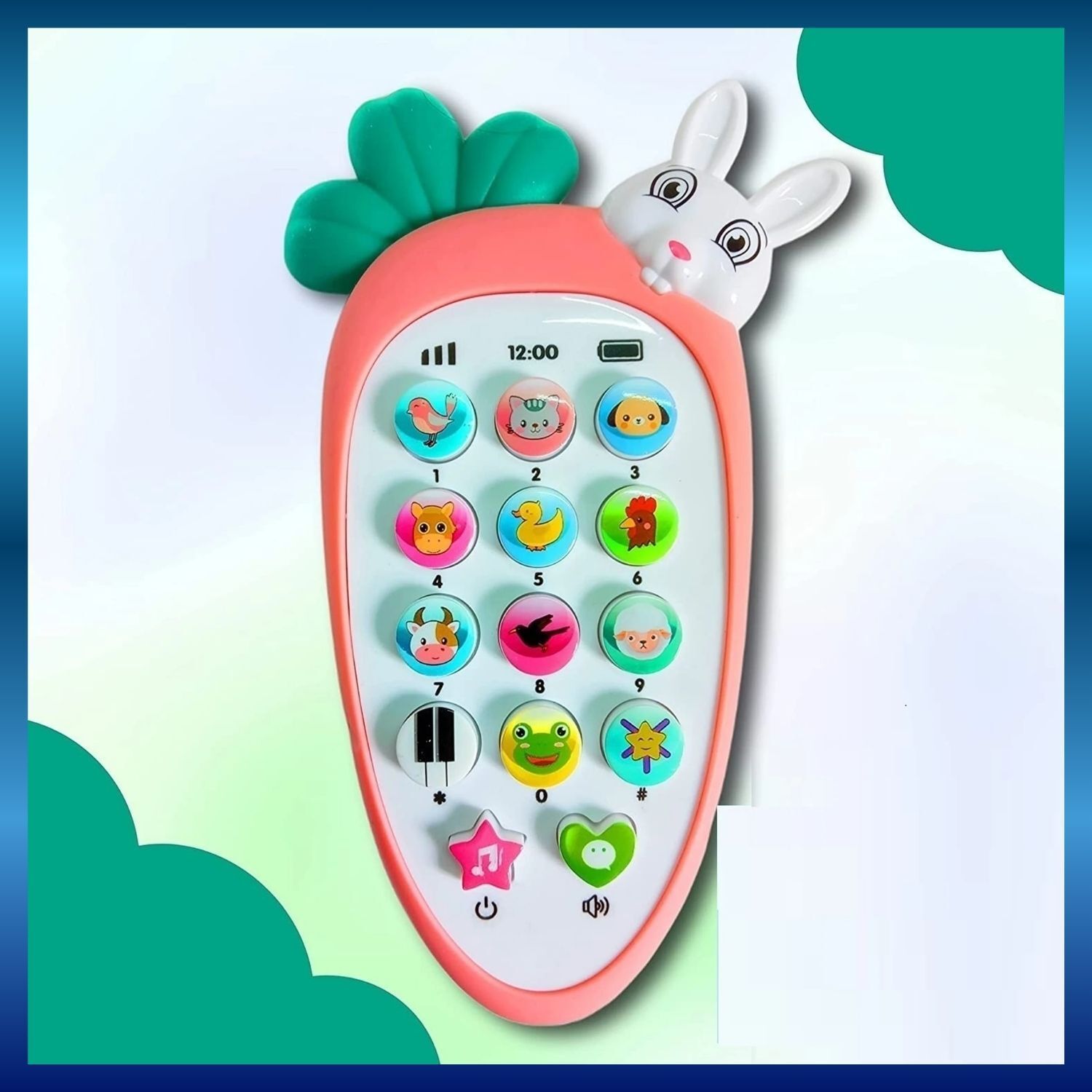treeva Kids Educational Musical Carrot Mobile Phone Toy-08-picture-27