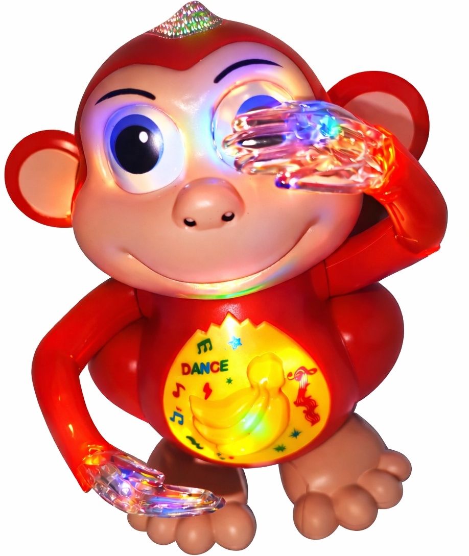 minakshi Kids Dancing Monkey Toy with Music & Lights | Battery Operated Dancing Toy-picture-17