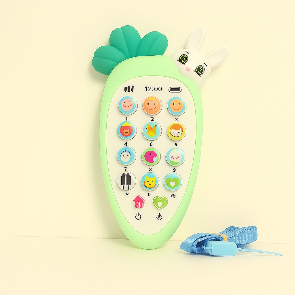 Rabbit Face Carrot shaped Play Phone Toy-image-45