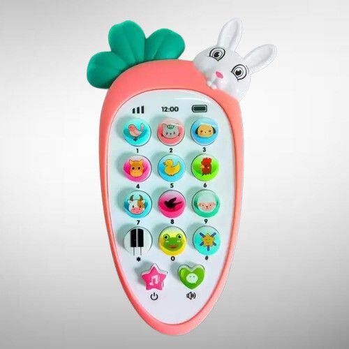 Rabbit Phone Kids Phone Small Phone Toy Musical Toys for (pc 1) _W17-image-43