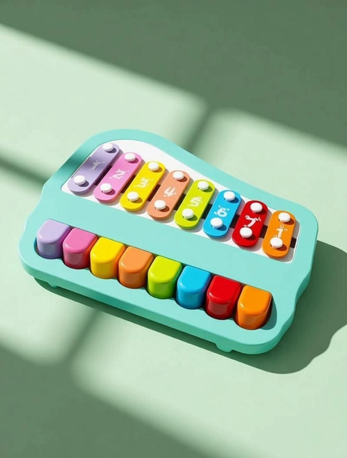 nilkanthenterrprise Vibrant 8 Note 2-in-1 Piano and Xylophone Toy - Premium Musical Instrument-picture-24