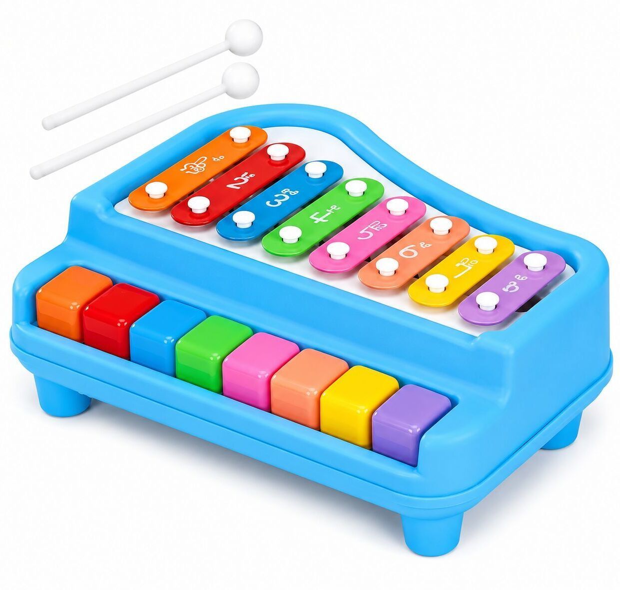 2 IN 1 PIANO XYLOPHONE 2 IN 1 XYLOPHONE TOY FOR KIDS | MUSICAL FOR TODDLERS ( 8 KEY PREMIUM PIANO ) Xylophone-image-34