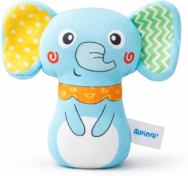 hi mom Baby Elephant Soft Rattle Toy with Chu Chu Sound Plush Toy-picture-33
