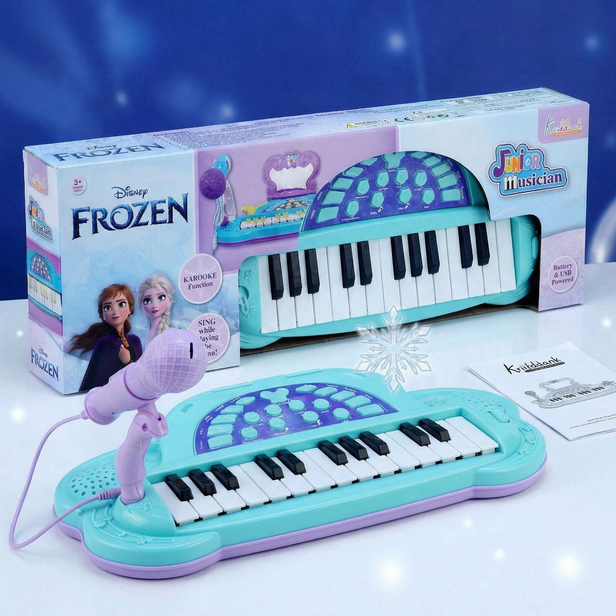 Frozen Junior Musician Elsa-Anna Music Set - Kids Piano with Microphone-image-43