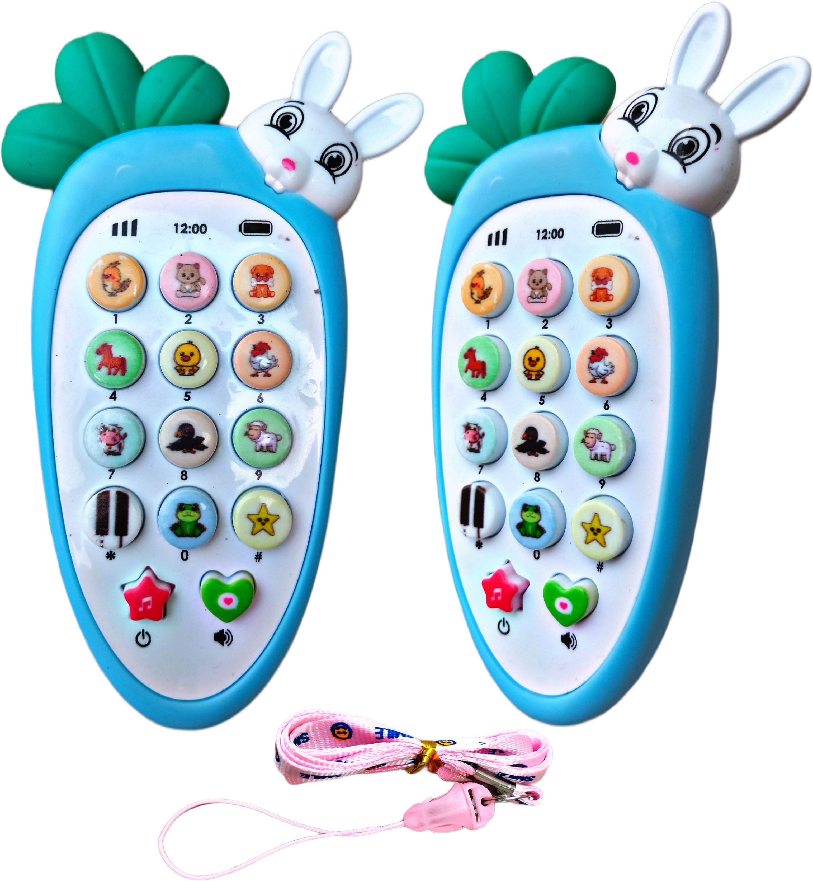 ruhani toys & gift gallery Rabbit Intelligent Baby Cell Phone Mobile Toy for Kids (Bule)-picture-17