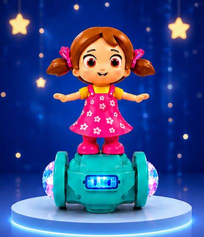 zecommerce Electric Musical Dancing Baby Doll Toy with Rotating Wheels for Kids-picture-36