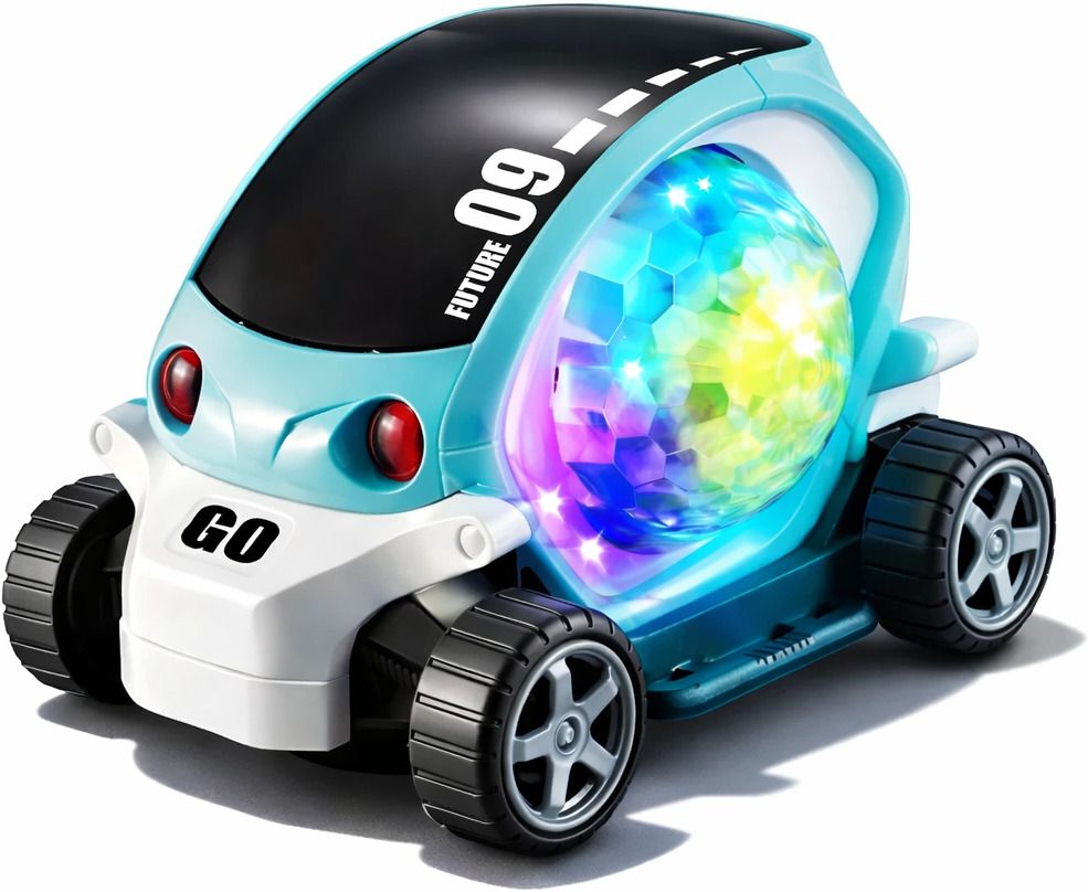 unique zone 3D Lighting Stunt 09 Future Car Rotate 360° With Multicolor led Light & Music-picture-16