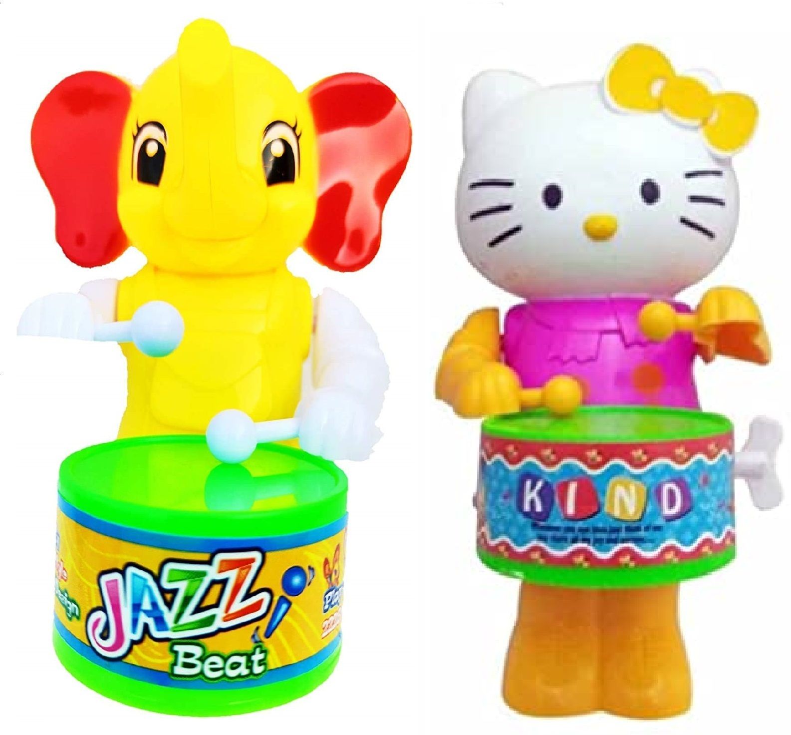 Key Operated Cute Drummer Toy with Children BABY-Y-MONKE Muiacal Toys Rattle-image-32