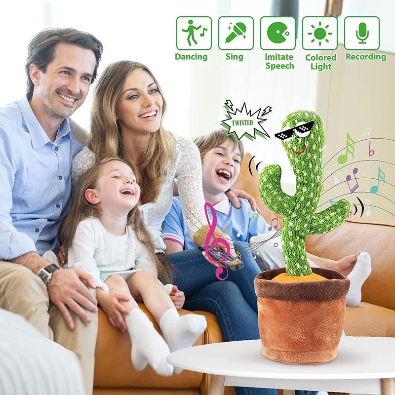 Dancing Talking Cactus Plush Toy, Wriggle, Singing, Repeats What You Say-822-image-41