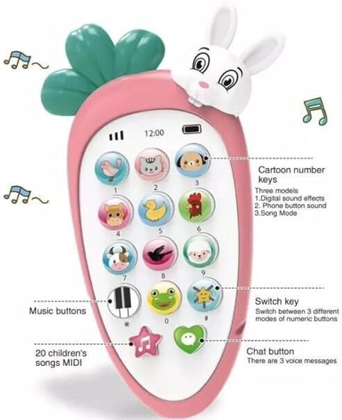 nkl Smart Kids Rabbit Phone, Musical Sound Toys, Best Gift For Kids_VR18-picture-41