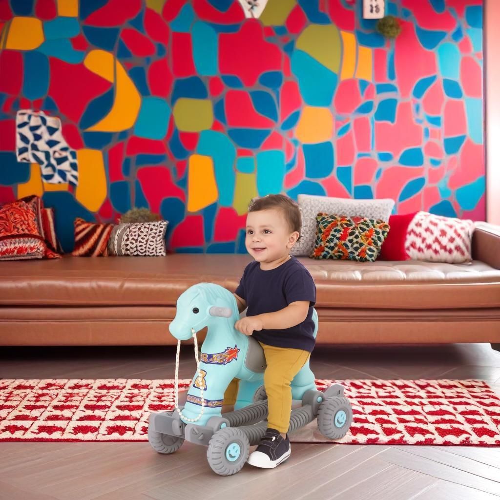 toyprofessor Baby Horse Rider and Rocker Boy Girl Unisex Playtime Fun for Kids 1-3 Years-picture-22