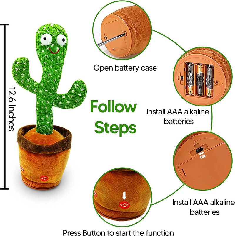 saleoff Dancing Talking Cactus Plush Toy, Wriggle, Singing, Repeats What You Say-1009-picture-48