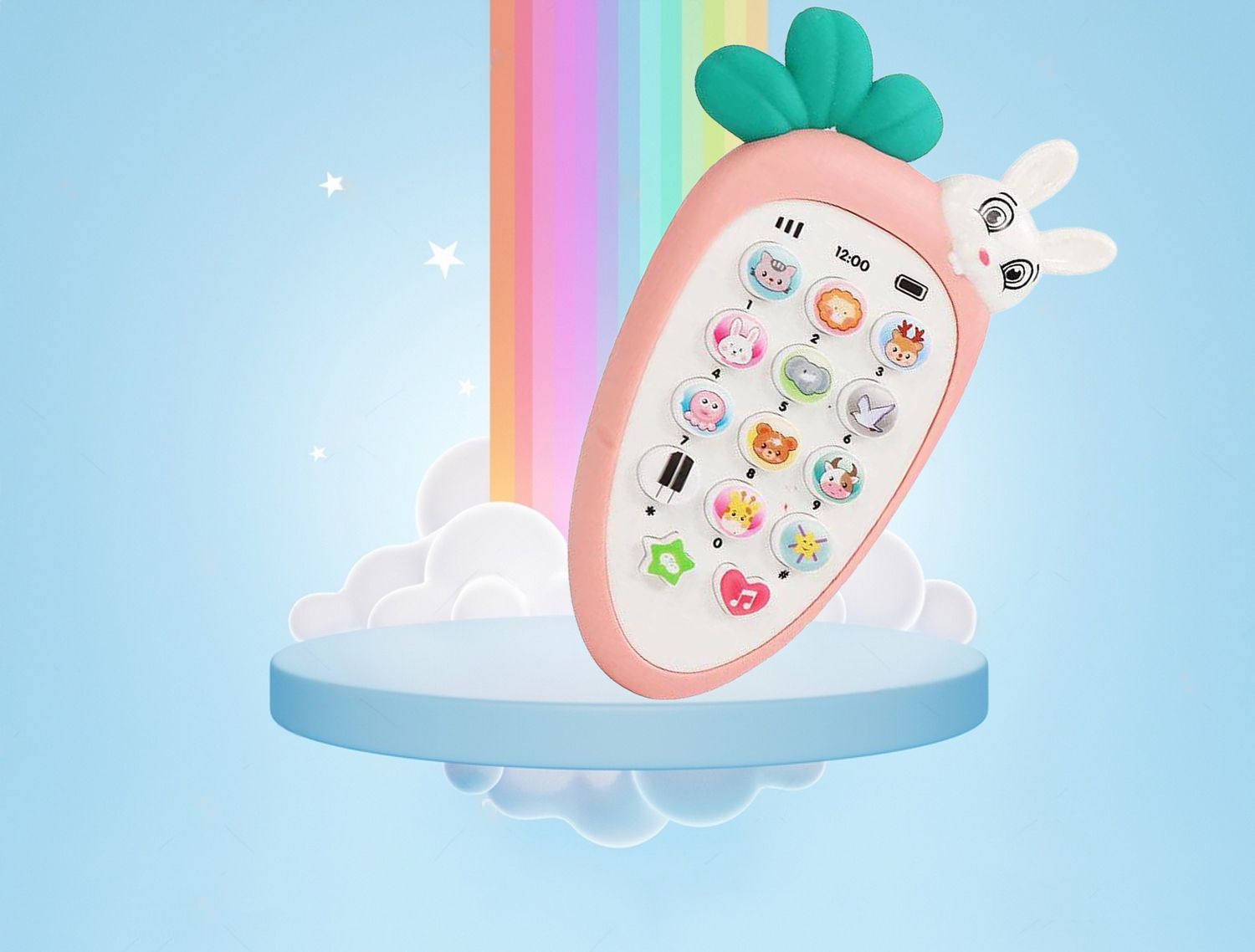 nkl Smart Kids Rabbit Phone, Musical Sound Toys, Best Gift For Kids_170-picture-22