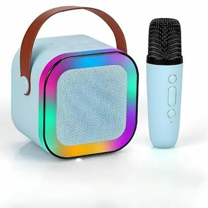 3 jokers Karaoke Speaker System with Mic, Built-in DSP Chip, Stereo Sound (Random Colour)-picture-17