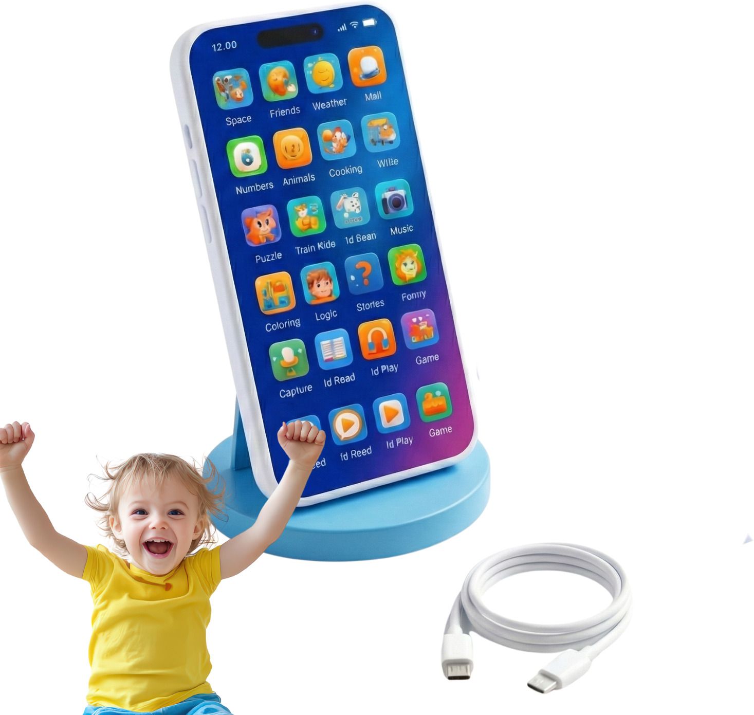 Baby Learning Phone Toy with Educational Games-image-38