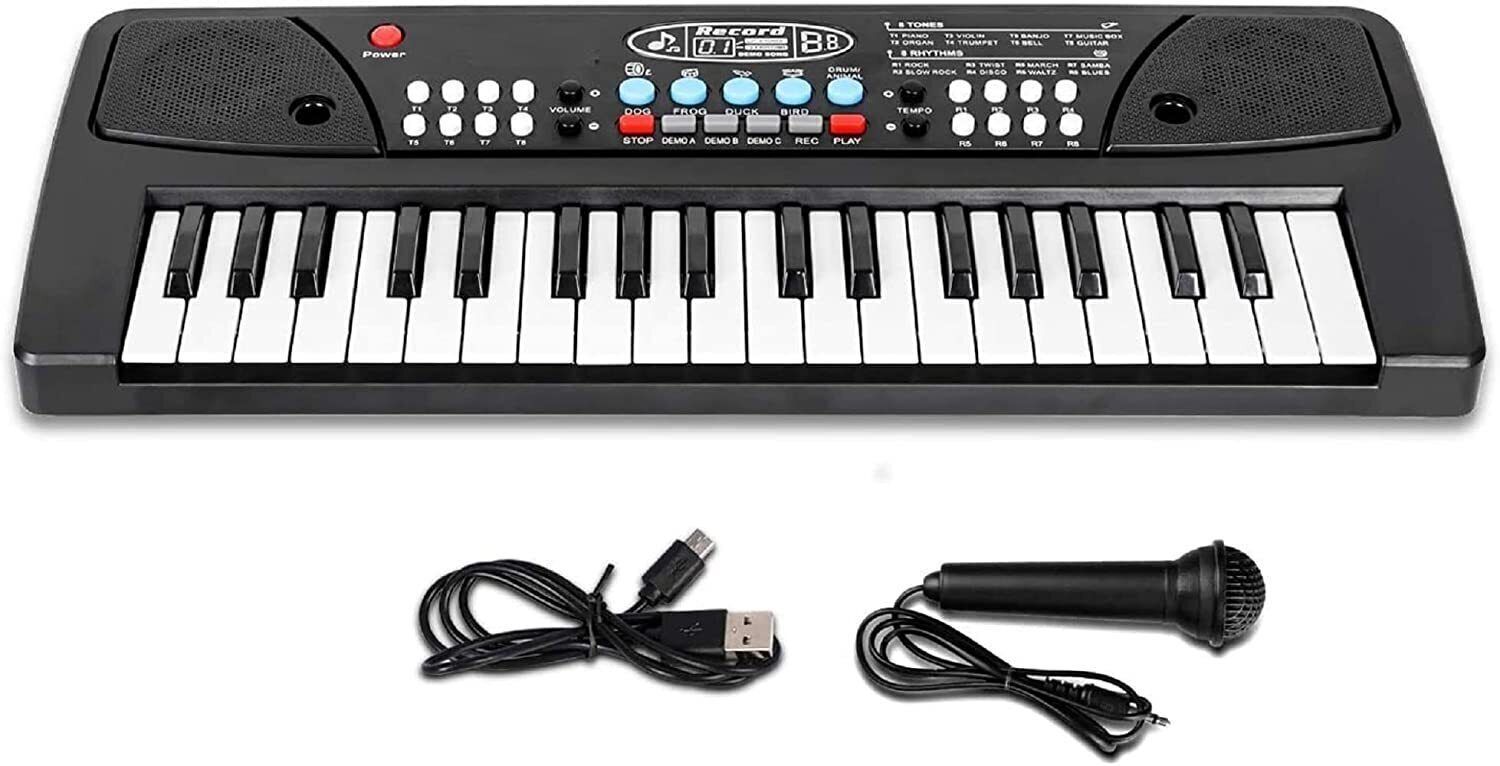 adhira toys Kids Keyboard Piano 37 Keys Piano for Kids Electronic Piano with Microphone-picture-31