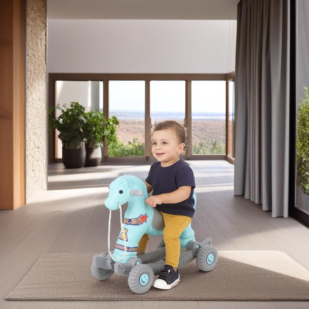 toyprofessor Baby Horse Rider and Rocker for child Age 1-3 Birthday Gift for Kids rideon toy-picture-29