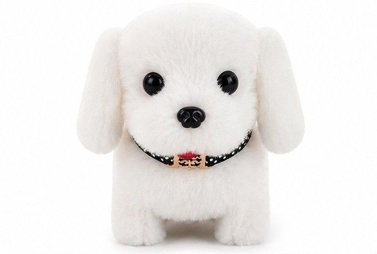 omkara Interactive Walking & Barking Plush Puppy Toy for Kids, White Soft Dog-picture-42