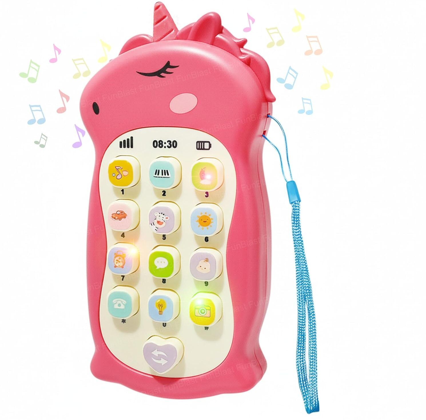 funblast Unicorn Musical Toy Phone with Light & Sound, Educational Toys for Kid-picture-38