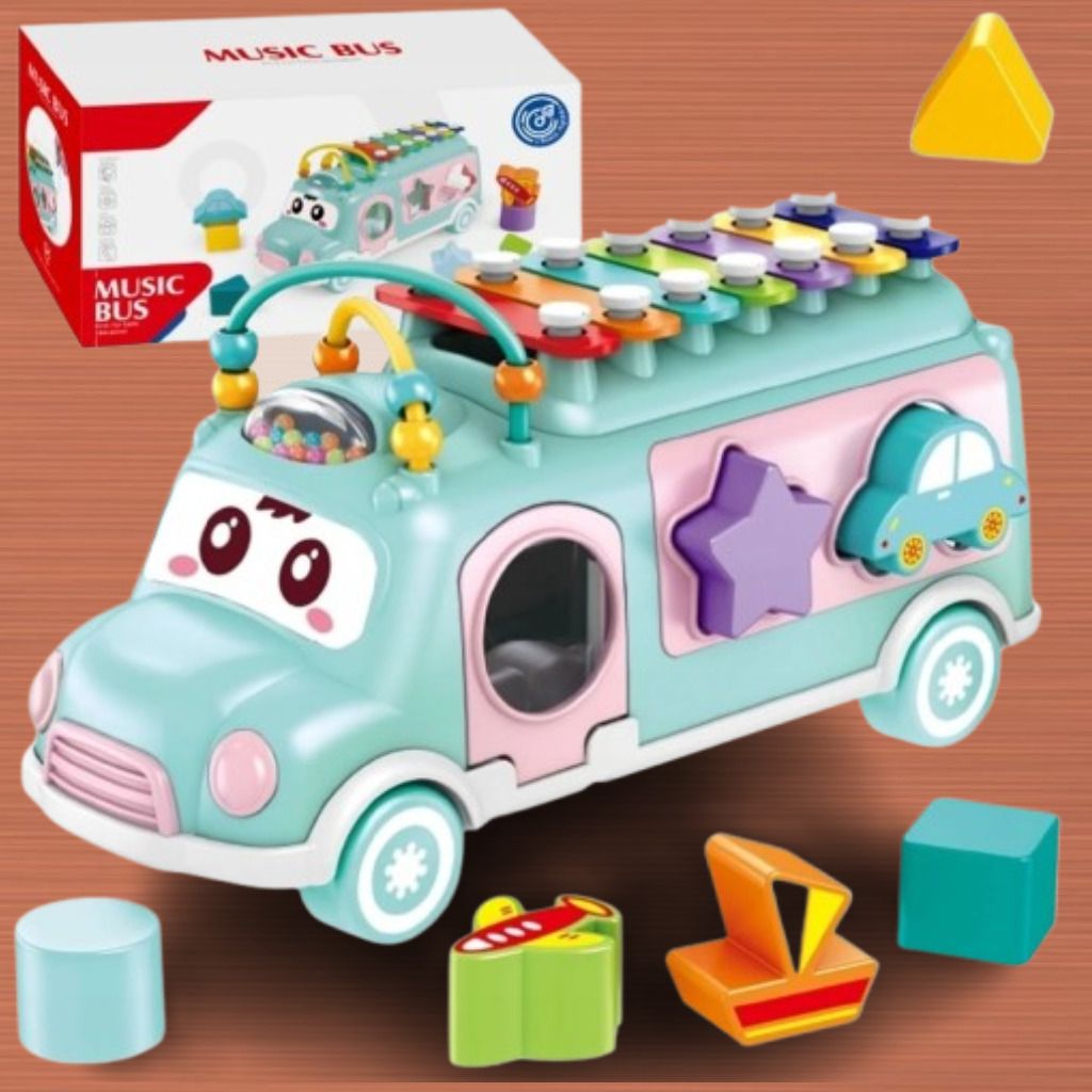 kidsdreams Multi Functional Activity Bus Toy for Fine Motor Skill Development-picture-21