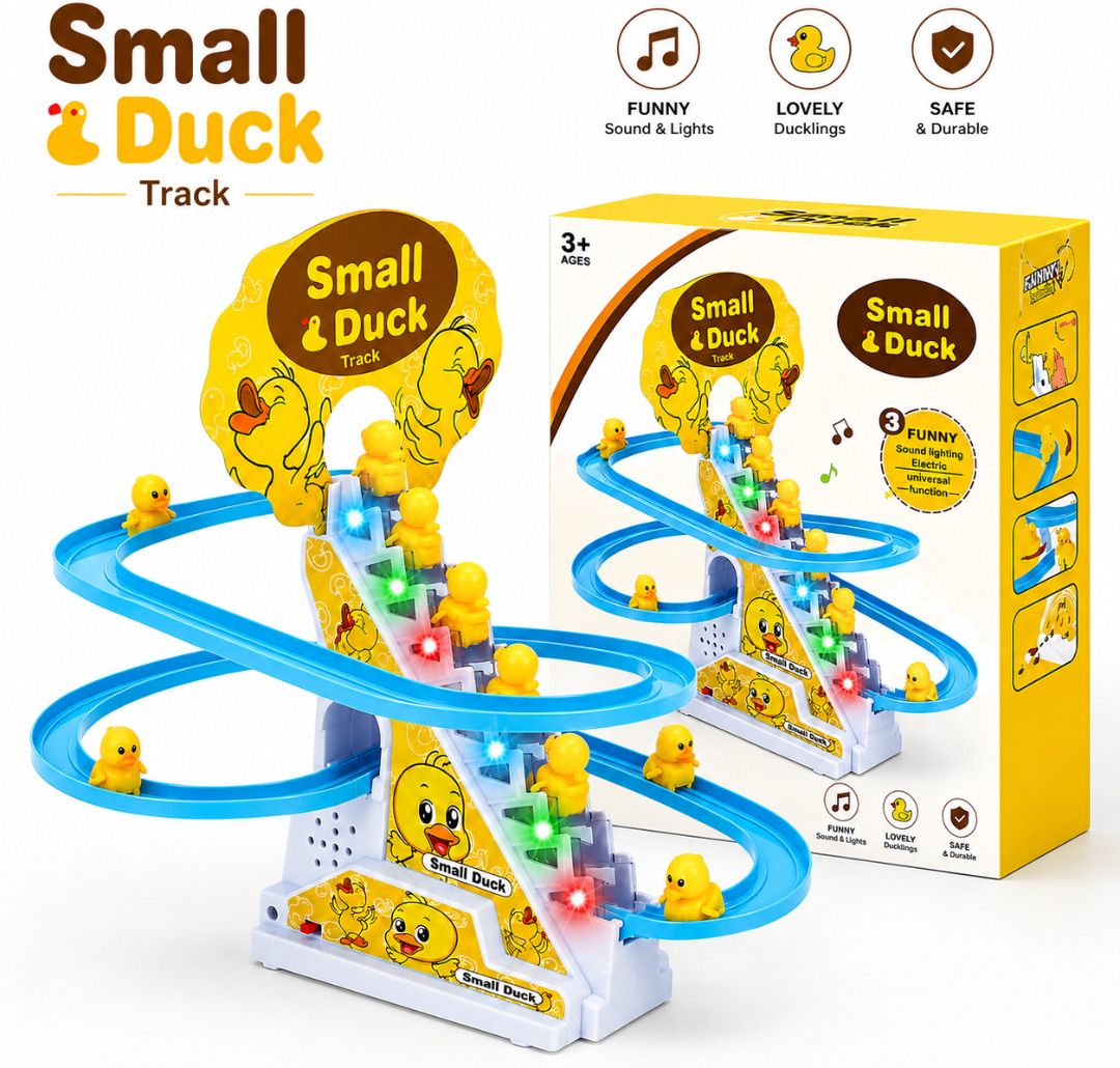 small duck track Duck Slide Toy Set for kids with Music & Light-picture-20