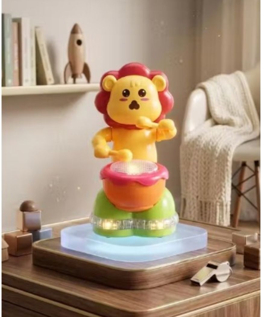 Musical Lion Drum Toy with Lights & Sound for Kids | Interactive Dancing-image-41