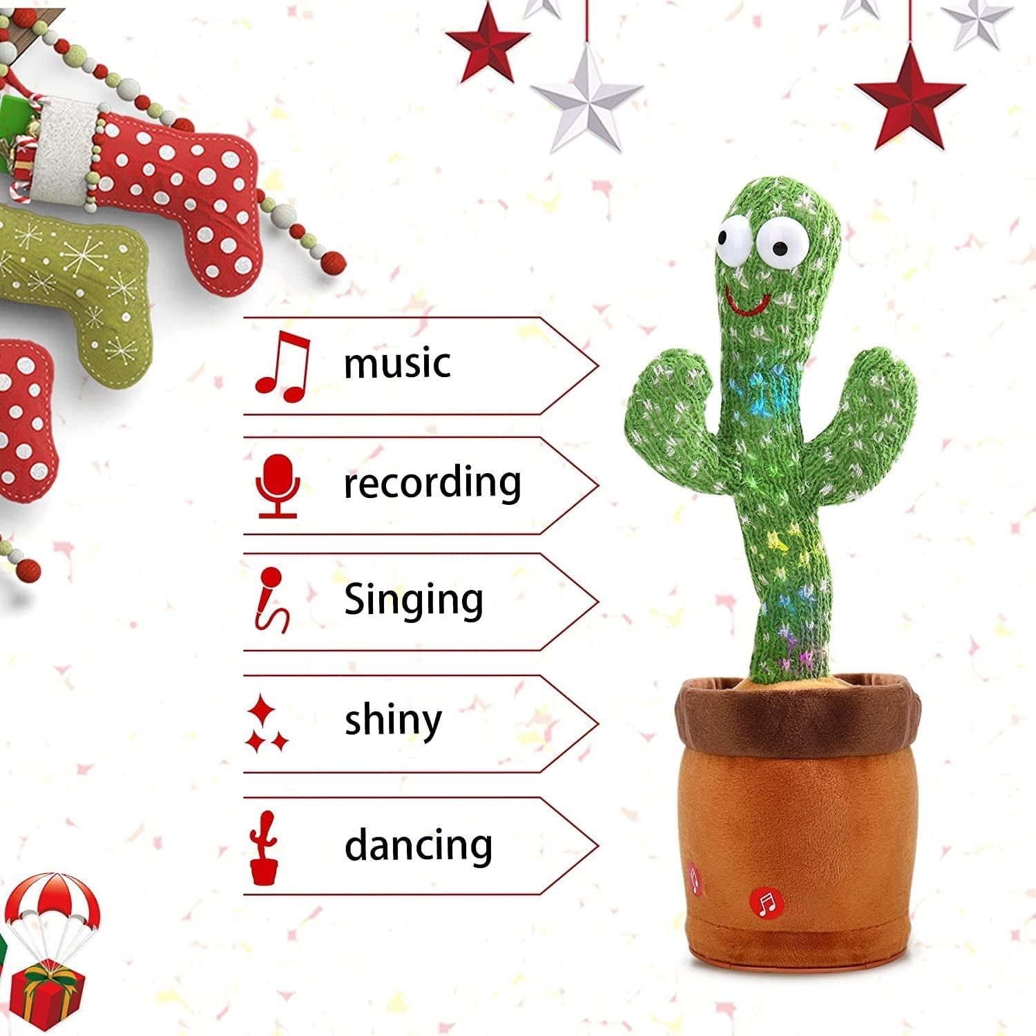 haulsale Dancing Cactus Musical Toy Can Sing, Wriggle & Repeat The Recording-60-picture-28