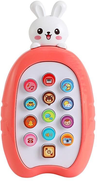 funblast Musical Mobile Toy for Babies with Light & Sound Toy - Cute Bunny Musical Phone-picture-6