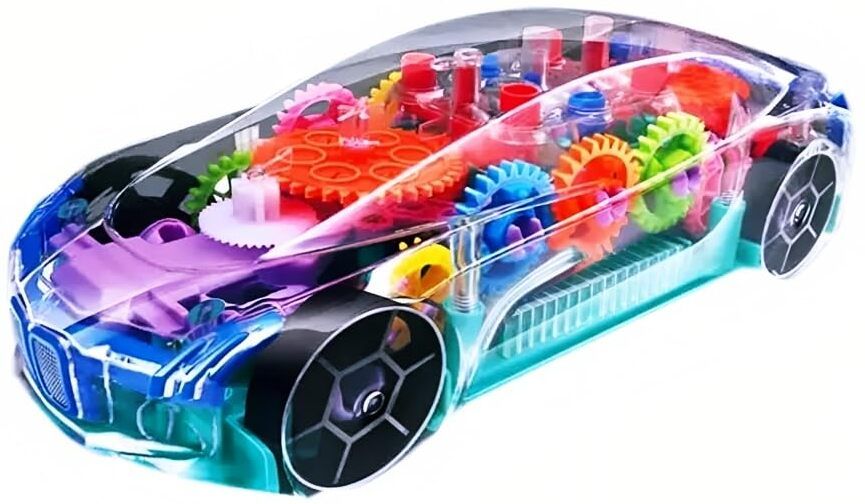 3D Transparent Mechanical Car Toy for Kids