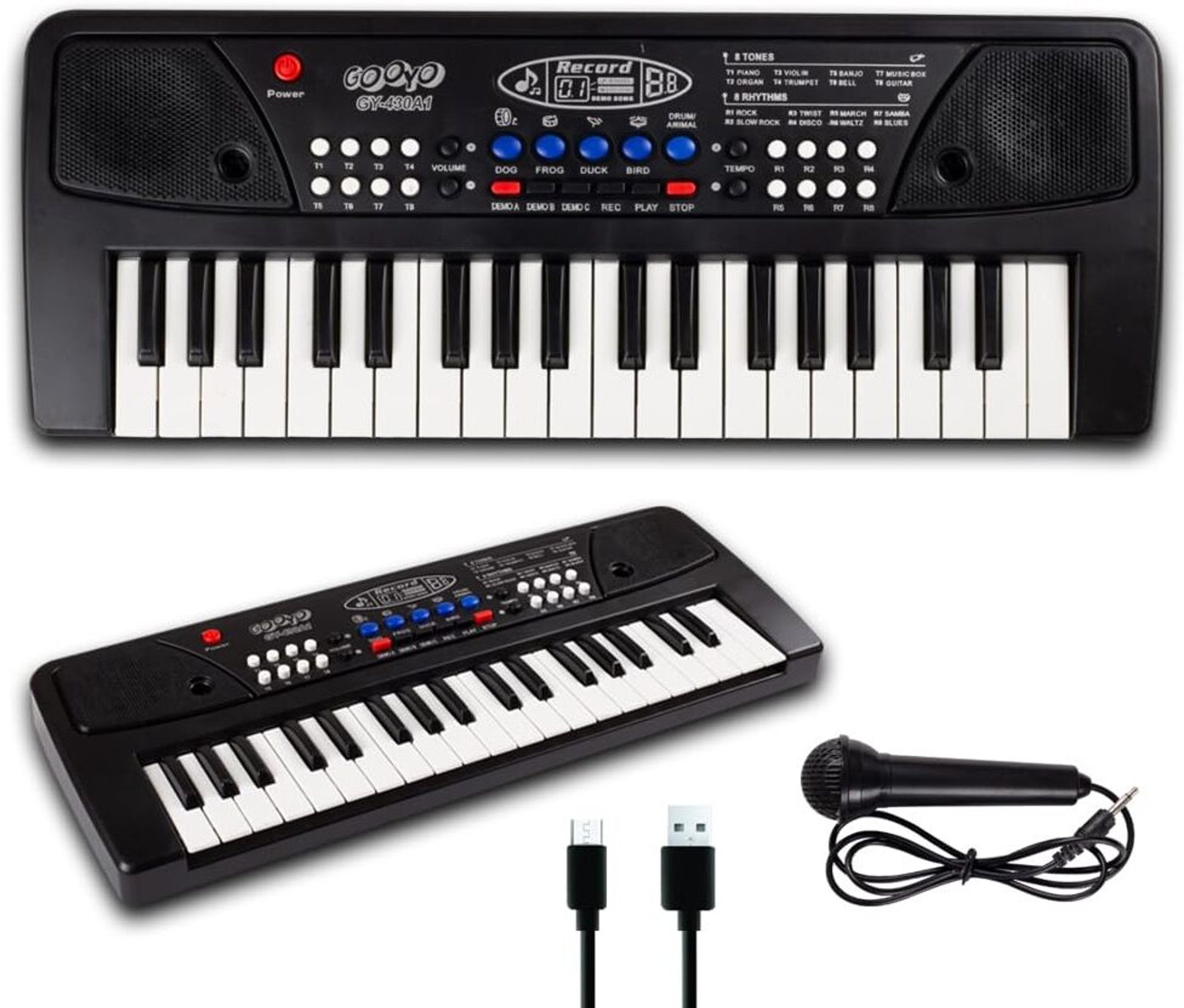 uttranest 37-Key Mini Electronic Keyboard for Kids with Microphone-picture-11