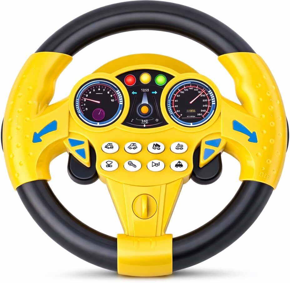 Steering Wheel Toy Pretend Adventure Toy for Kids Educational Toys Simulated Ste-image-1