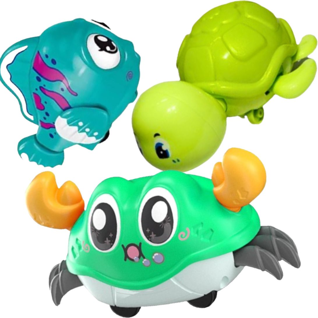 Friction Turtle Wind Up Animal Friction Fish Running Crab Toys for Kids-image-17