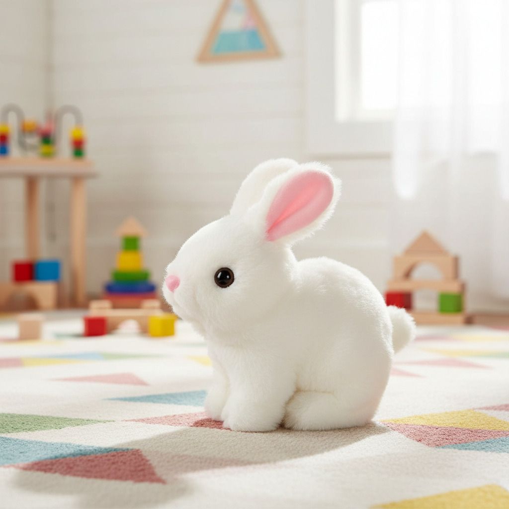 Walking Rabbit Toy, Walking,Wiggle Ears,Twitch Nose,Sounds,Talking Rabbit Toy-image-1