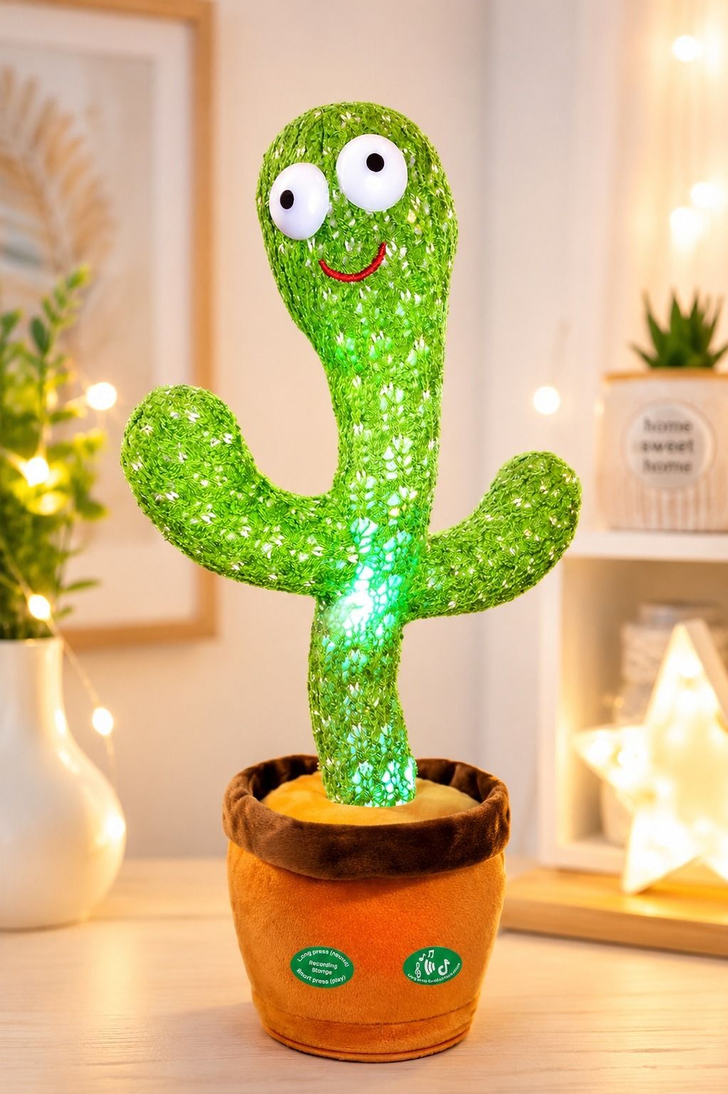 Cute Talking Cactus Plush Toy with Dancing, Music & Voice Recording Function-image-20