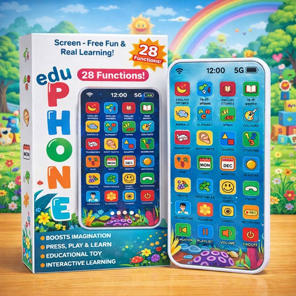 toybot 28 Learning Functions in English & Hindi Kids Phone Toy Rechargeable Mobile-picture-5