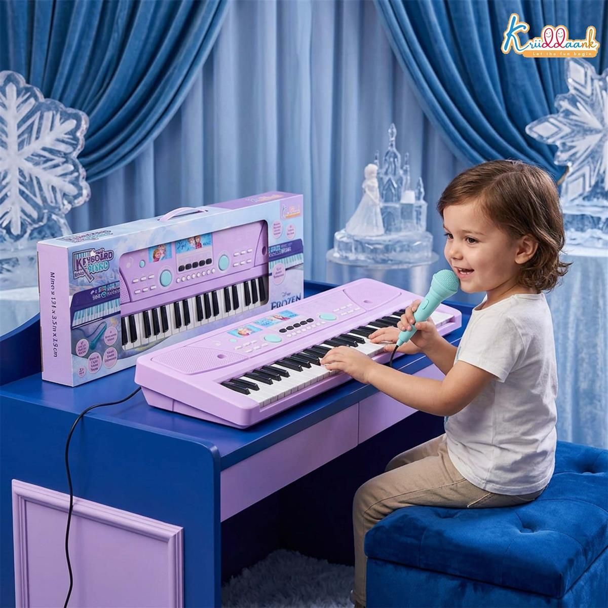 disney babies Electronic Musical Keyboard Piano with Microphone for Kids-picture-12