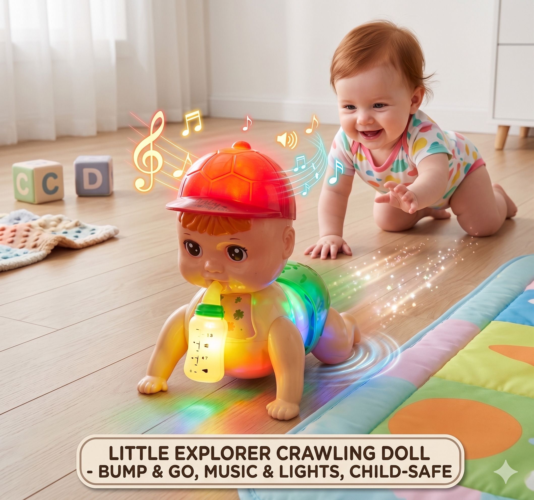 toys adventure Musical Baby Crawling Toy with 3D Lights & Music Toys for Kids-picture-24