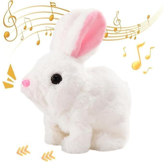 laxmienterpr Hopping Jumping Rabbit Plush Toy with Sound & Movement-picture-21