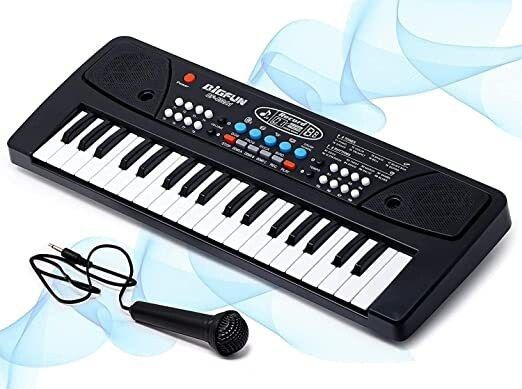 bloomingworld toys Electronic Keyboard 37 Keys Piano with Recording and Mic Battery Operated-picture-17