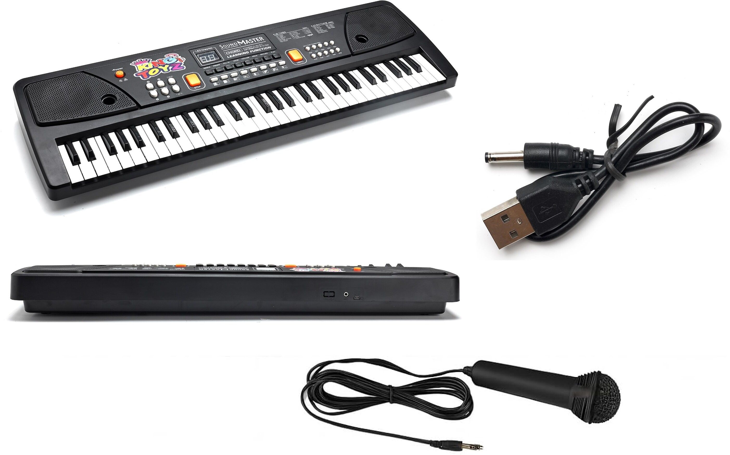 61-Key Musical Piano Keyboard with Mic & Speaker for Kids/Toddlers/Gift
