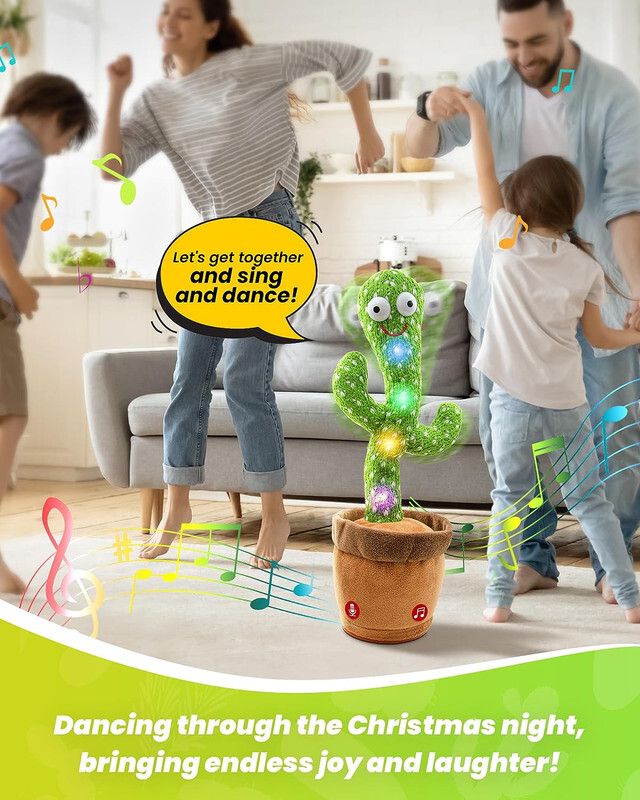 haulsale Dancing Talking Cactus Plush Toy, Wriggle, Singing, Repeats What You Say-898-picture-20