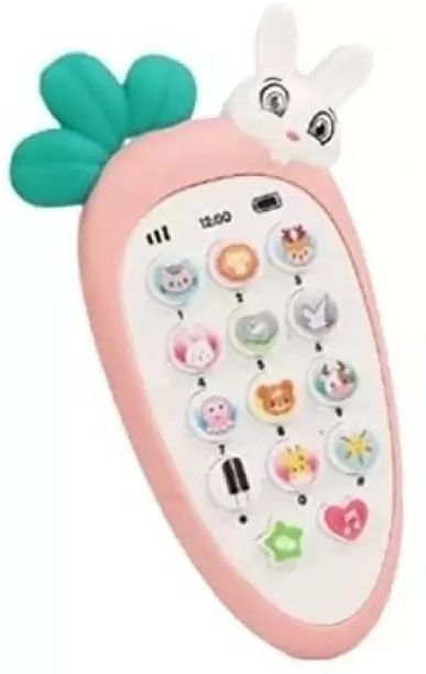 eclet 1 Style Cute Rabbit Face Pretend Play CellPhone Toy for Kids,Toddlers with Music-picture-43