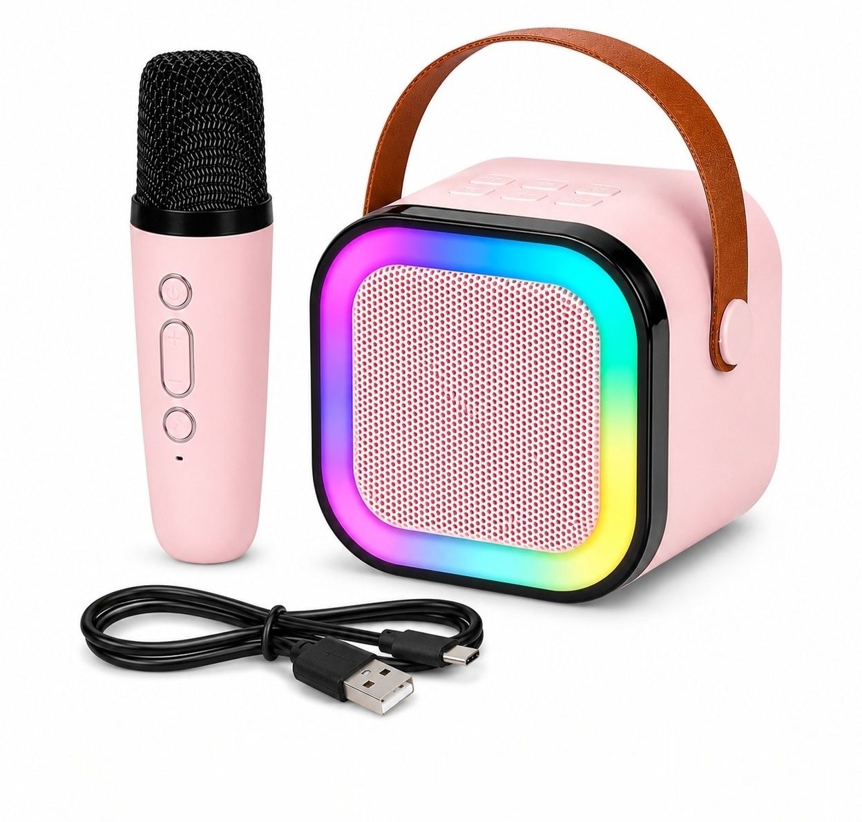 Karaoke Mic with Speaker | Wireless Bluetooth Singing Microphone for Kids-image-1