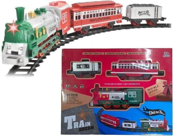 Toys Train Express Classic Toy Holiday Festive Set Track-image-25