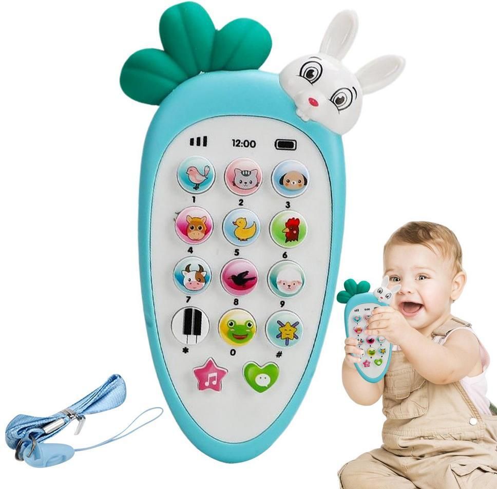 Carrot/Radish Style Baby Cell Phone Toy With Light & Various Music Sounds47-image-41