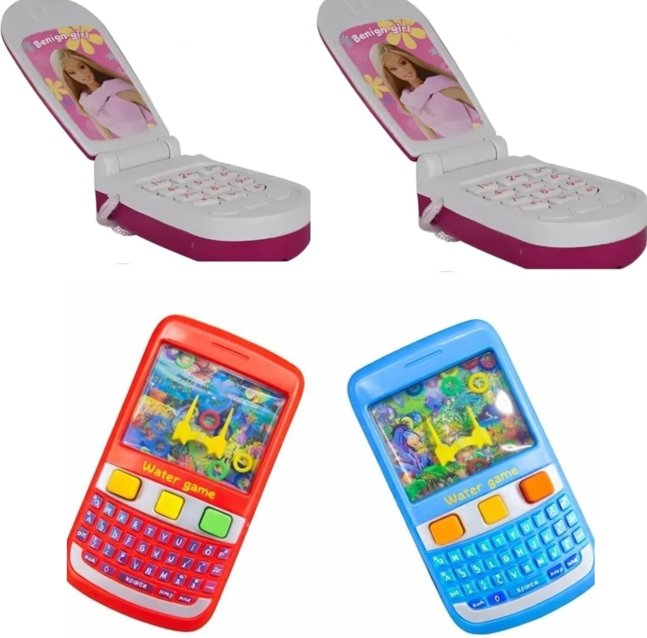 wopozo Combo ( 2 PCS Pink mobile + 2 PCS water Ring game ) music mobile toy-picture-24
