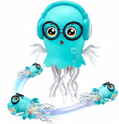 shrinath Musical Cartoon Jelly Fish Toy for Kids Boys Girls (Multicolor)-picture-2