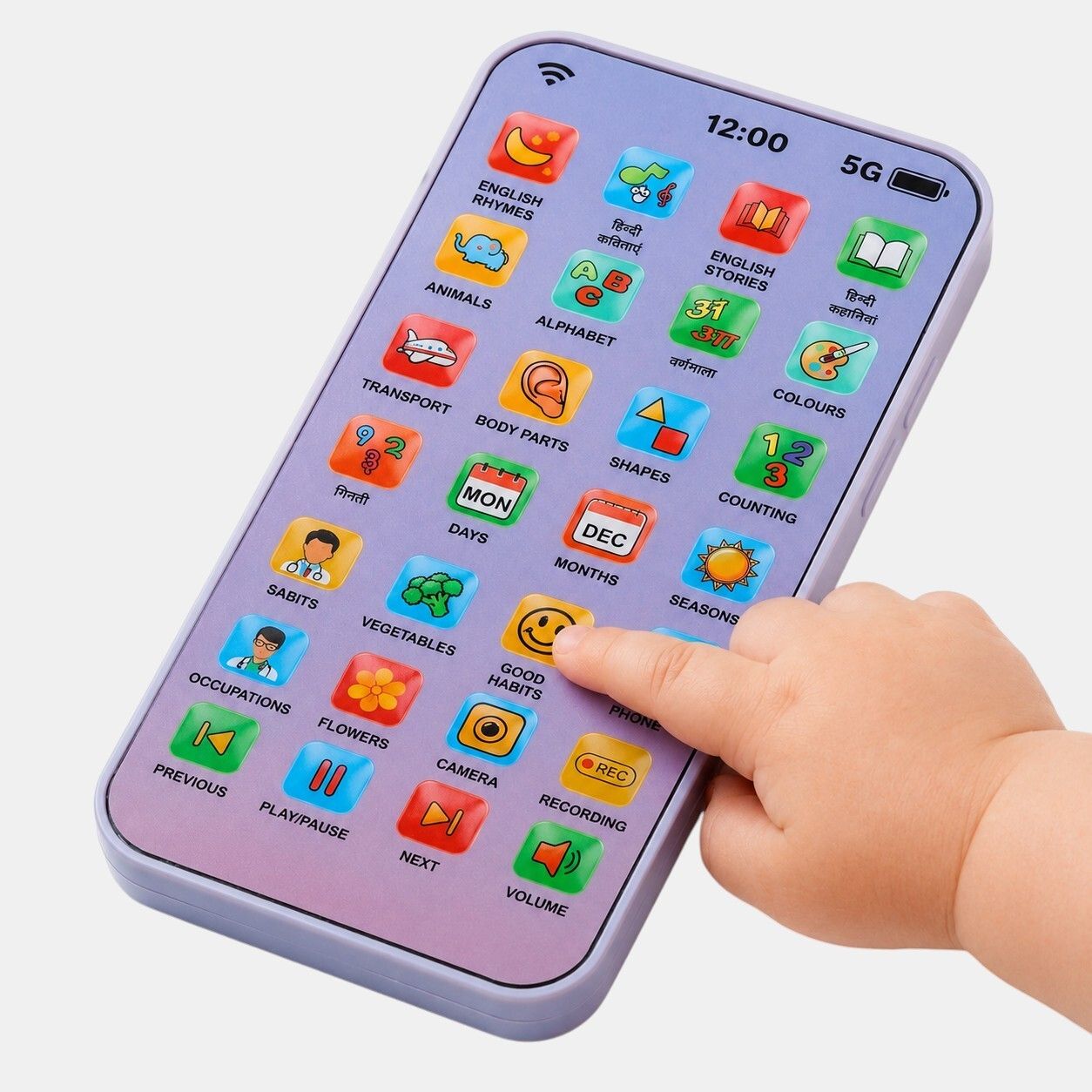 maa momai toys Kids Educational Toy Phone for Preschool Learning and Fun-picture-12